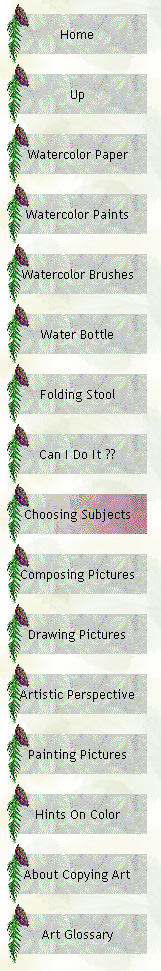 Outdoor Watercolors - Choosing A Subject