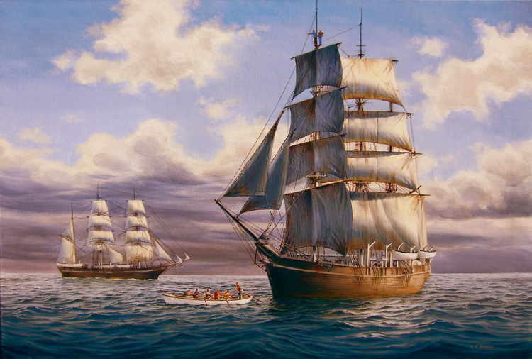 Whaling bark "Wanderer"