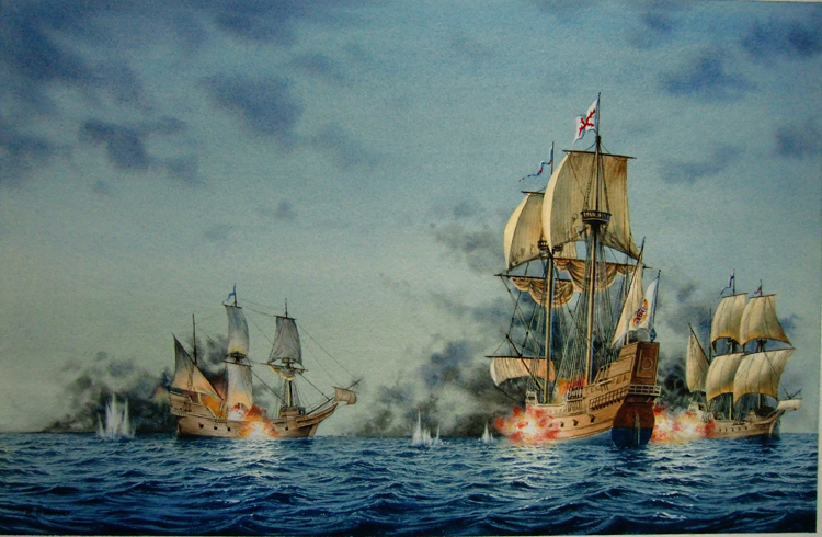 Book Cover of Sea Battle Involving Tall Ships