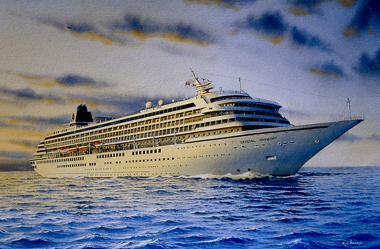 Watercolor Painting of the Liner Crystal Harmony